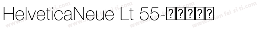 HelveticaNeue Lt 55字体转换